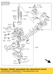 Qui puoi ordinare valvola a galleggiante da Kawasaki , con numero parte 16030S004: