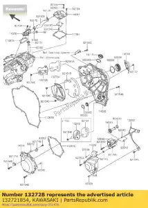 kawasaki 132721854 piastra zx1000nff - Il fondo