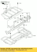 921601008, Kawasaki, amortiguador, 22x26x72 kawasaki klf300 4x4 300 , Nuevo