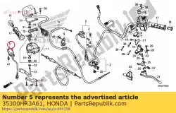 schakelassy., modus selecteren van Honda, met onderdeel nummer 35300HR3A61, bestel je hier online: