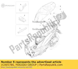 Ici, vous pouvez commander le chiave par ammortizzatore auprès de Piaggio Group , avec le numéro de pièce 1C005786: