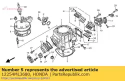 Aqui você pode pedir o junta, cabeça do cilindro em Honda , com o número da peça 12254ML3680:
