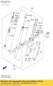 suzuki 5120132F00 protetor - Lado inferior