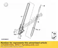 31428405596, BMW, tubo deslizante para a direita bmw  1000 2019 2020 2021, Novo