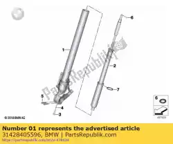 Here you can order the slider tube right from BMW, with part number 31428405596: