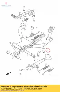 suzuki 4219218H00 crochet, centre sta - La partie au fond