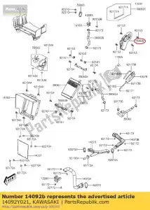 kawasaki 14092Y021 pokrywa g?ównego cylindra kvf300cc - Dół