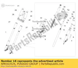 Here you can order the coupling bush from Piaggio Group, with part number AP8163524: