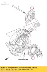 Qui puoi ordinare disco, freno anteriore da Suzuki , con numero parte 5922114G30: