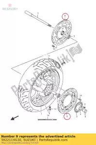 suzuki 5922114G30 disco, freno anteriore - Il fondo