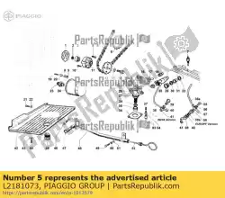 Aquí puede pedir cadena de Piaggio Group , con el número de pieza L2181073: