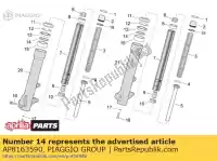 AP8163590, Piaggio Group, Tazza aprilia  scarabeo 400 492 500 2006 2007 2008, Nuovo