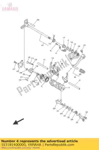 yamaha 1S3181400000 montagem da alavanca de bloqueio - Lado inferior