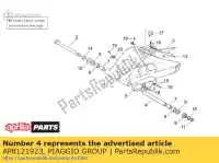 AP8121923, Piaggio Group, swing.arm pin sp. aprilia  rs 250 1995 1996 1997 1998 1999 2000 2001, Novo