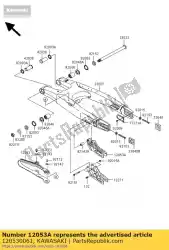 Qui puoi ordinare catena guida kx250t6f da Kawasaki , con numero parte 120530061: