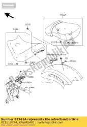 Here you can order the damper,front seat from Kawasaki, with part number 921610294: