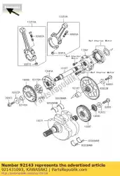 Here you can order the collar,20x30x24 from Kawasaki, with part number 921431093: