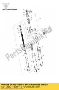 triumph T2041265 stelmoer lager - Onderkant