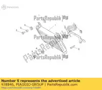 978846, Piaggio Group, Soporte de enfriador de agua moto-guzzi stelvio zgulze00, zgulzg00, zgulzu01 1200 2008 2009 2011 2016 2017, Nuevo