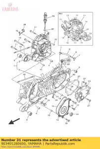 yamaha 903401280600 prise, scr droite - La partie au fond