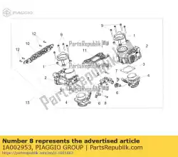 Qui puoi ordinare vite a testa esagonale flangiata da Piaggio Group , con numero parte 1A002953: