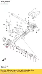 Suzuki 1267003810 governor set,ex - Bottom side