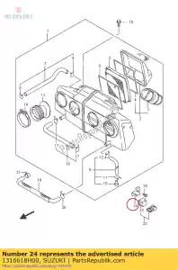 suzuki 1316618H00 soporte, refuerzo m - Lado inferior