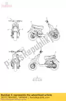 2B7F17894000, Yamaha, grafico yamaha cw 50 2011, Nuovo