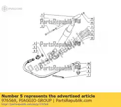 Qui puoi ordinare guarnizione da Piaggio Group , con numero parte 976569: