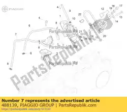 Aqui você pode pedir o tubo de desvio da bomba de carb em Piaggio Group , com o número da peça 488139: