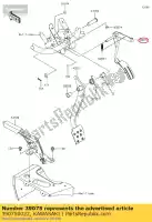 390750022, Kawasaki, 01 levier-accélérateur kawasaki  400 2017 2018 2019 2020 2021, Nouveau