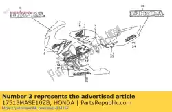 Here you can order the mark, r. Fuel tank (### ) *type2* (type2 ) from Honda, with part number 17513MASE10ZB: