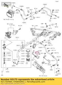 Kawasaki 921730989 zacisk - Dół