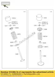 Ici, vous pouvez commander le cale, t = 2. 600 kx250t6f auprès de Kawasaki , avec le numéro de pièce 921800171: