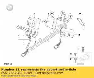 bmw 65617667982 switch - Bottom side