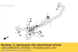 Aquí puede pedir tubo a, inyección de aire con de Honda , con el número de pieza 18651MBG000: