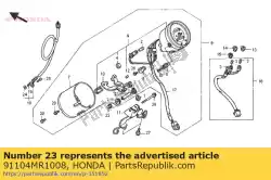 Tutaj możesz zamówić ko? Nierz, 8x50 od Honda , z numerem części 91104MR1008: