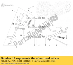 Aprilia 582885, Puffer stoppen, OEM: Aprilia 582885