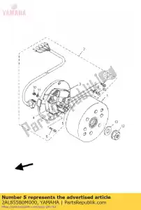 yamaha 2AL85580M000 bobina, generador de impulsos - Lado inferior