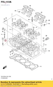 suzuki 1111729G00 tornillo comp, cilindro - Lado inferior