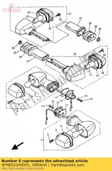 Ici, vous pouvez commander le clignotant avant assy 2 auprès de Yamaha , avec le numéro de pièce 4FM833200000: