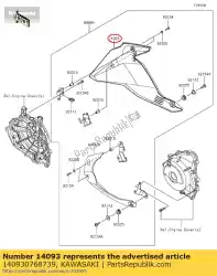 Tutaj możesz zamówić 01 pokrywa,lwr,prawa,mfs. Czarna od Kawasaki , z numerem części 140930768739: