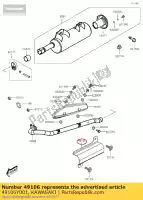 49106Y001, Kawasaki, capa-silenciador kawasaki kvf300 brute force 300 , Novo