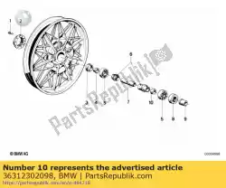 Qui puoi ordinare spessore - 7. 500 mm / d = 17 da BMW , con numero parte 36312302098: