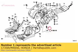 buis, afvoer van Honda, met onderdeel nummer 17358VM4000, bestel je hier online: