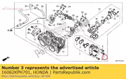 Aquí puede pedir tornillo, torx, 5x17 de Honda , con el número de pieza 16082KPH701: