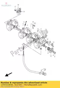 suzuki 1354333E00 primavera - Lado inferior