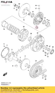 suzuki 2124005H10 face,movable dr - Bottom side