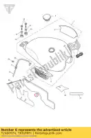 T2400974, Triumph, heat pad fuel tank lh triumph bonneville & bonneville t100 efi bonneville efi > 380776 bonneville from vin 380777 & se bonneville from vin 380777/ se bonneville t100 efi scrambler efi thruxton 900 efi 865 900 2007 2008 2009 2010 2011 2012 2013 2014, New