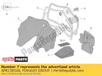 AP8158328, Piaggio Group, Portabatteria aprilia  mojito 125 150 2003 2004 2005 2006 2007 2008, Nuovo